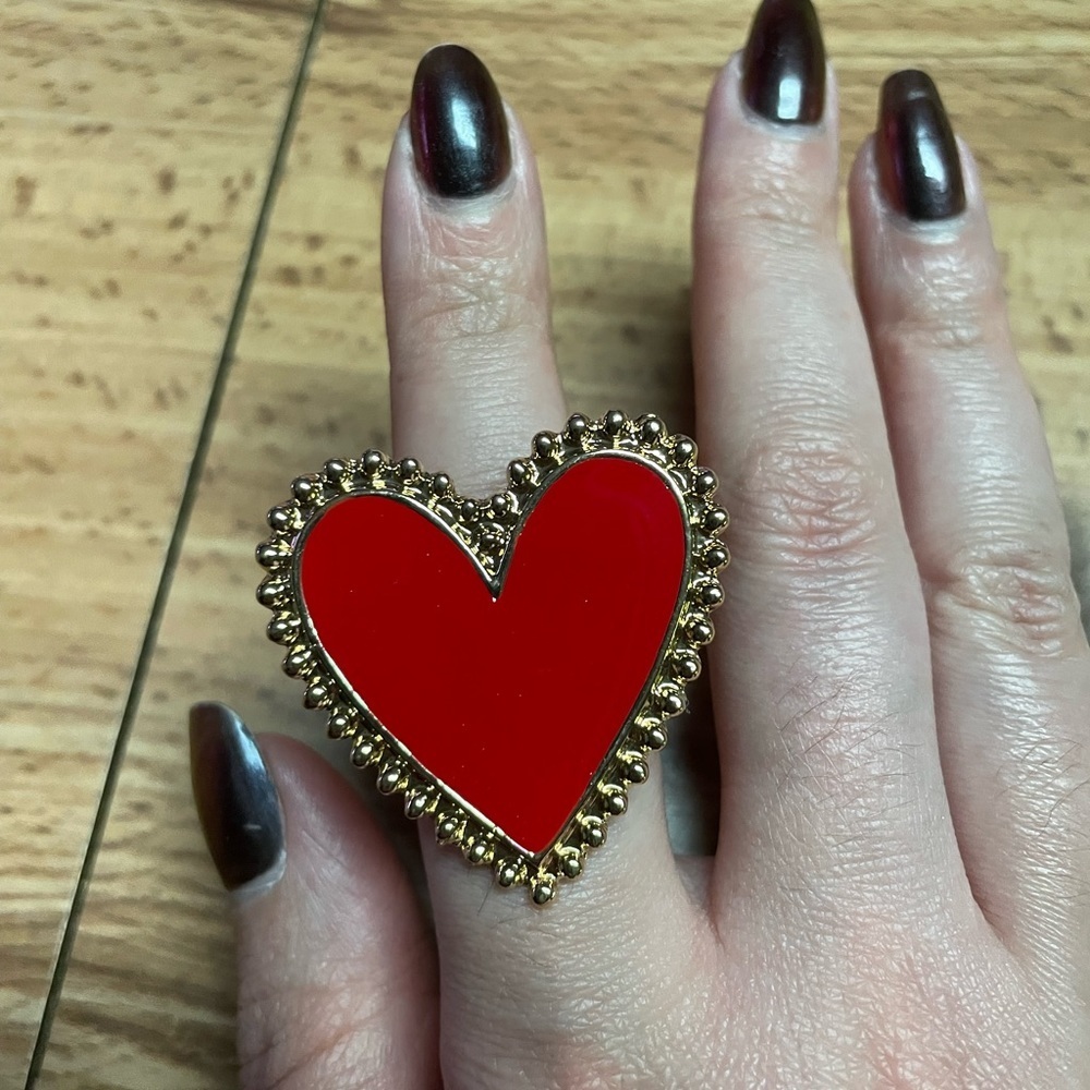 Huge Heart Statement Ring
